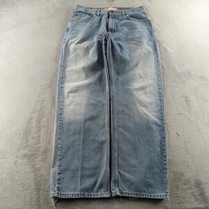 Vintage Levis Jeans Mens 34x34 Blue Light Wash 569 Loose Straight Relaxed Skater
